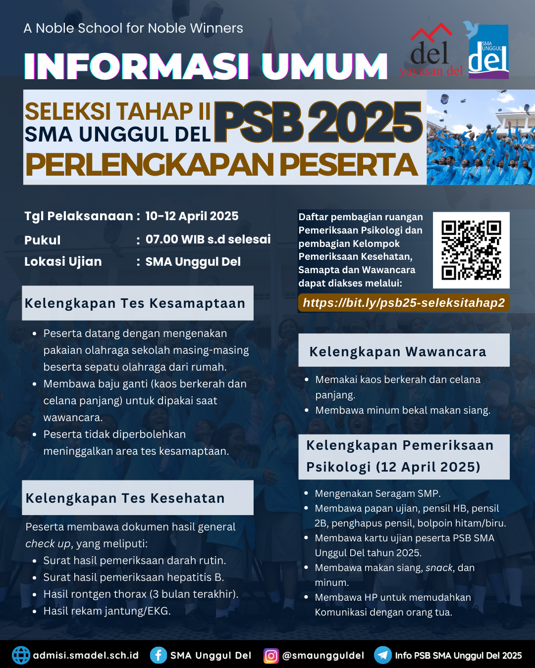 Informasi Umum Tahap 2 PSB SUD 2025 - II