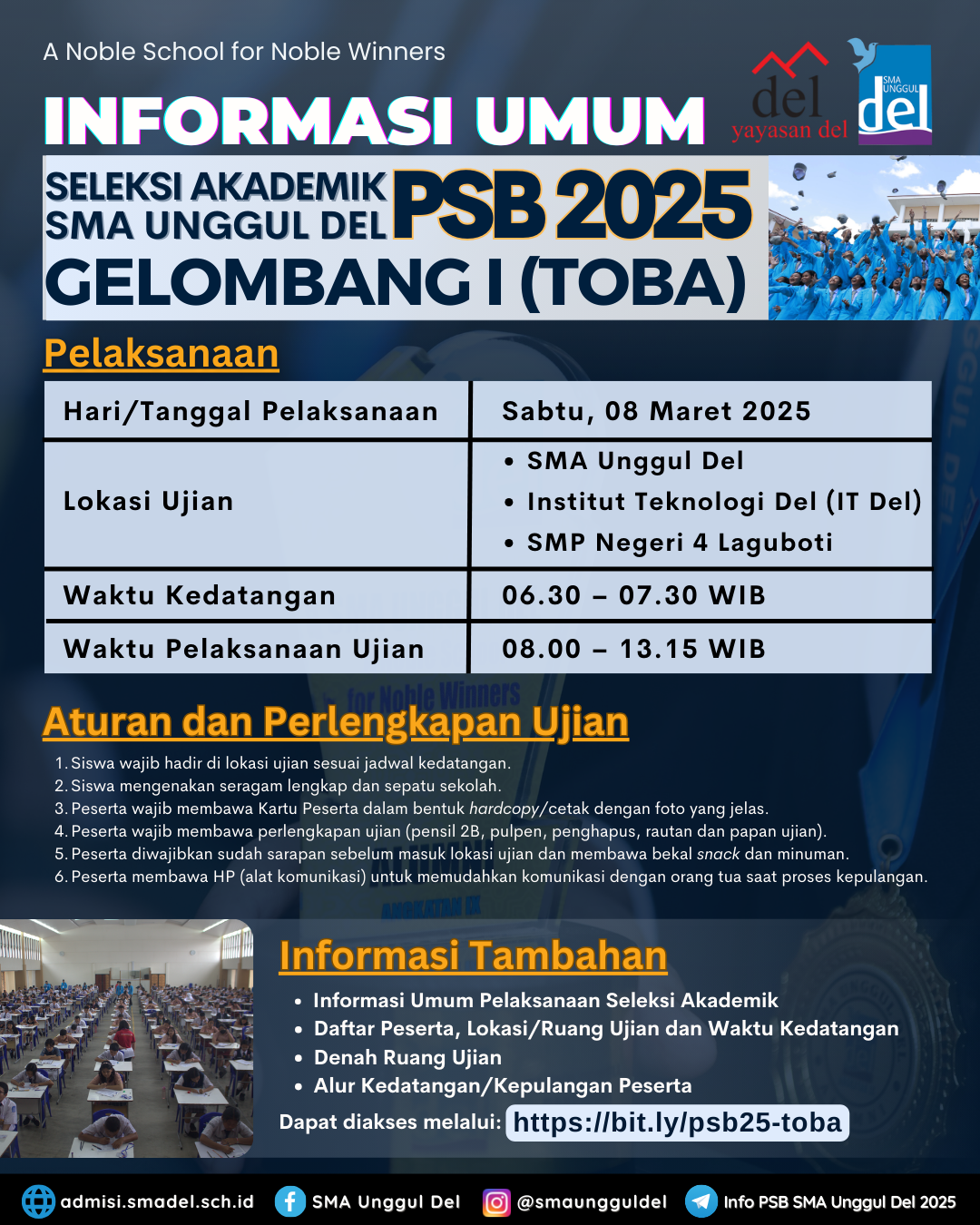 Informasi Umum Tahap 1 Gelombang 1 PSB SUD 2025