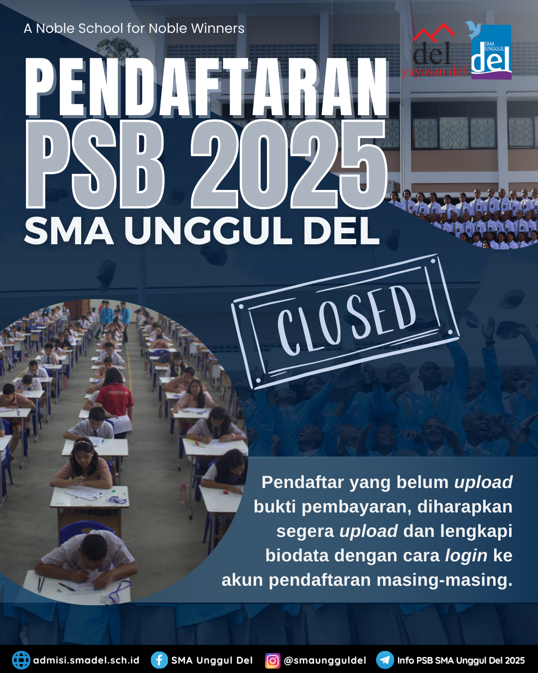 Penutupan Pendaftaran PSB SUD 2025