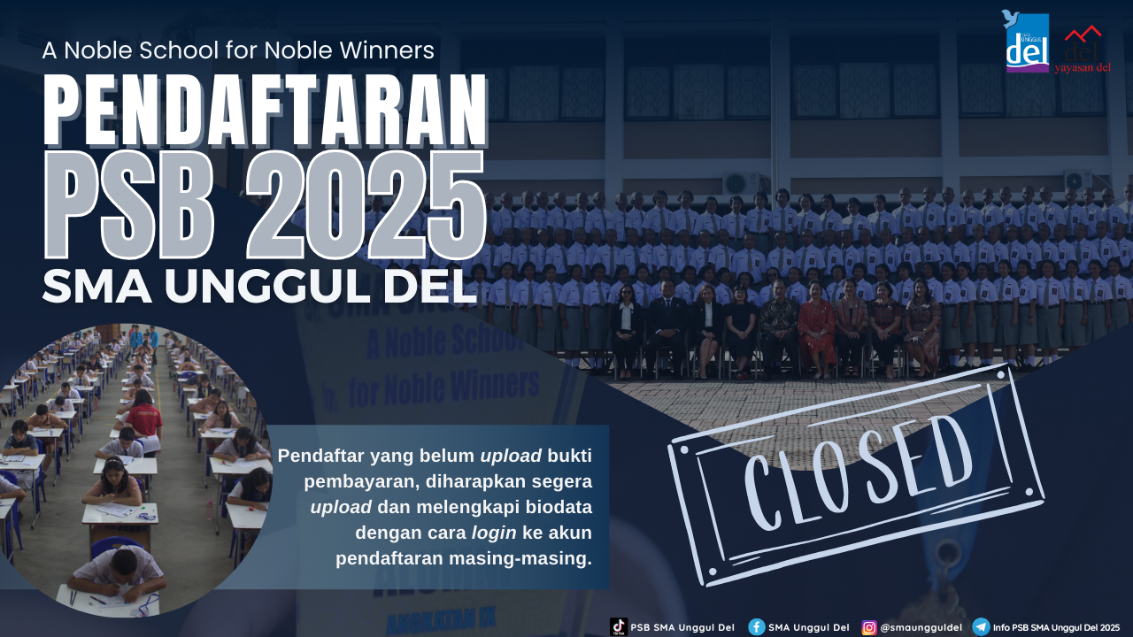 Penutupan Pendaftaran PSB SUD 2025